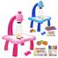 Child Learning Desk with Smart Projector Children's Painting Table Light Children's Educational Equipment Drawing Table with Toys image
