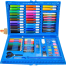 Children Painting/Drawing Set 86 Pcs (Pink/Blue) - Free Handmade Drawing Pad A4 Size 20 Pages image