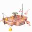 Children's Magnetic Fishing Toy Music Electric Circulation Fishing Duck Fishing Platform Water Play Game Toys for Kids image