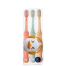 Children's Toothbrush 2-5 Years Old Candy Color Cute Baby Infant Soft Bristle Toothbrush 3Pcs image