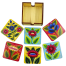 Chintar khorak Coaster Set With Holder-6 Pcs image