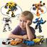 City Car Pull Back Vehicle To Robot Deformation 4 In 1 Display Box image