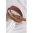 Classic Thin Genuine Leather Belt With Stylish Buckle For Female image