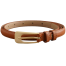 Classic Thin Genuine Leather Belt With Stylish Buckle For Female image