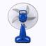 Click Rechargeable Table Fan - 14 inch (Blue) - USB Charger image