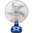 Click Rechargeable Table Fan - 14 inch (Blue) - USB Charger image