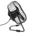 Clock Date Temperature Mini LED USB Fan - Black Clock image