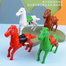 Clockwork Jumping Horse Simulation Animal Plush Jumping Style Children's Toys 1Pcs image