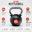 Colorful Kettlebell Dumbbell Solid 20 kg Cast Iron Kettlebell Rubber Coated image