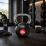 Colorful Kettlebell Dumbbell Solid 20 kg Cast Iron Kettlebell Rubber Coated image