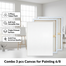 Combo 3 pcs Canvas for Painting 6/8 image