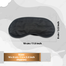 Combo of 3 Set Black Color Silk Eye Mask Memory Foam Ear Plug 2 Pcs image
