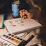 Combo of 8/10 Inches Drawing Canvas White - 5 Pcs image