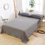 Comfort House Grey Colour King Size Bed Sheet With 2 Pcs Pillow Cover image