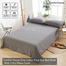 Comfort House Grey Colour King Size Bed Sheet With 2 Pcs Pillow Cover image