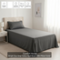 Comfort House Single Size Gray Colour Bed Sheet With Pillow Cover image