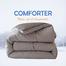 Comfort House Solid Color Luxury Lightweight Comforter Super Single Size - Grey image