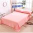 Comfort House Pink Colour King size bed sheet with 2 Pcs Pillow Cover image