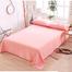 Comfort House Pink Colour King size bed sheet with 2 Pcs Pillow Cover image