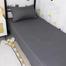 Comfort House Single Size Gray Colour Bed Sheet With Pillow Cover image