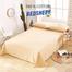 Comfort House Solid Cream Colour King Size Bed Sheet With 2 Pcs Pillow Cover image