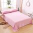 Comfort House Solid Pink Colour King Size Bed Sheet With Pillow Cover image