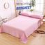 Comfort House Solid Pink Colour King Size Bed Sheet With Pillow Cover image