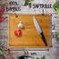 Compact Bamboo Wood Chopping Board (33*24 c.m) image