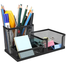 Compartment Metal Mesh Desk Organizer 3 Compartment image