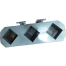 Concrete Test 3 Gang Cube Mold 50mm x 50mm x 50mm image