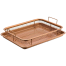 Copper Crisper Tray Frying Baking Pan Non Stick Chips Masket Crisping Baking Dish Grill Mesh Kitchen Tools image