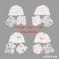 Cotton Newly Born Baby Mitten Cap And Booties Set Multicolor image