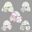 Cotton Newly Born Baby Mitten Cap And Booties Set Multicolor image