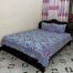 Cotton Print 7.5/8.5 Feet Double King Size Bedsheet Set With Two Pillow Covers image