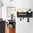 Creative Furniture Rustic Wall Mounted Key Rack And Mail Organizer With Shelf 6 Hooks image