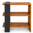 Creative Furniture Wooden Decorative Storage Shelf Natural Wood And Black Finish image