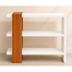 Creative Furniture Wooden Decorative Storage Shelf White And Natural Wood Finish image