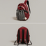 Crimson UrbanFlex Drawstring Backpack - red image