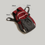 Crimson UrbanFlex Drawstring Backpack - red image