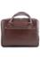Croco Print Brown Leather Briefcase Bag SB-W16 image