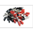 Crocodile Clip Combo Pack 10 Pcs Red and Black image