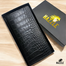 Hazzle Crocodile Wallet Long - Black image