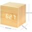 Cube Shaped Wooden Style Digital LED Clock image