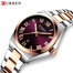 Curren 9095 Dial Quartz Elegant Ladies Watches Stainless Steel Waterproof Watch image