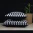 Agrey Hometex Cushion Cover Black And White 18x18 Inch image