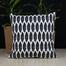 Agrey Hometex Cushion Cover Black And White 18x18 Inch image