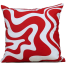 Cushion Cover Red And White 18x18 Inch image