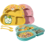 Cute Bear Tableware Set 8-Piece Baby Feeding Set with Cups and Divided Plate image