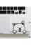 Cute Cat Laptop Sticker, Laptop Skin and Laptop Vinyl - Black image