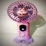 Cute Character Theme USB Hand Fan for Kids with USB Cable And Mobile Stand Rechargeable image